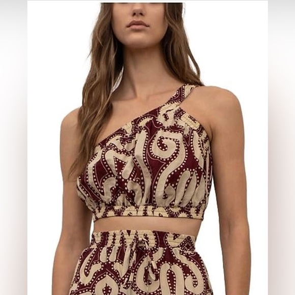 Moon River / Anthropologie one shoulder crop top - Picture 1 of 4